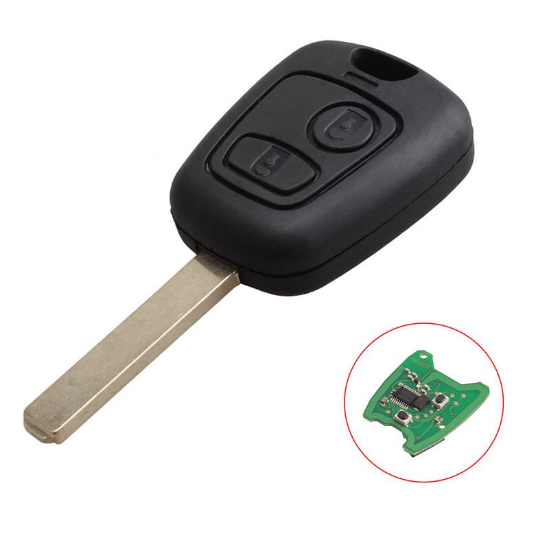 433,92 MHz 2 pulsanti Flip Key Car Remote Smart Key Fob con Balde per Peugeot 307